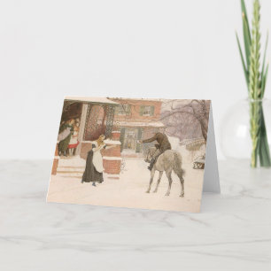 Tarjeta Festiva Saludo al Postman de Robert Walker Macbeth