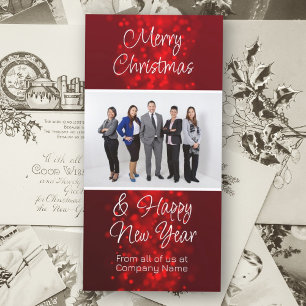 Tarjeta Festiva Saludo con el logotipo de fotografía comercial de