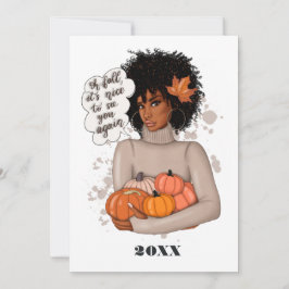 Tarjeta Festiva Saludo de Acción de Gracias de otoño - caída