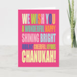 Tarjeta Festiva Saludo de Chanukah/Hannukah<br><div class="desc">Modifique y personalice la tarjeta de felicitación para requisitos particulares de Chanukah</div>