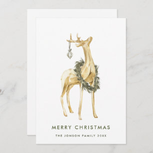 Tarjeta Festiva Saludo de composición de Navidades bohemios neutra