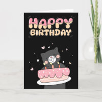 Saludo de cumpleaños feliz 3D 3D para estéticos
