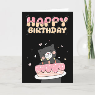 Tarjeta Festiva Saludo de cumpleaños feliz 3D 3D para estéticos