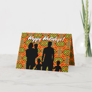 Tarjeta Festiva Saludo de feriado afrocéntrico del personalizable