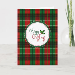 Tarjeta Festiva Saludo de feriado de los navidades de Green Green 