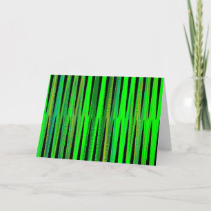 Tarjeta Festiva Saludo de feriado de Navidades verdes con gráficos