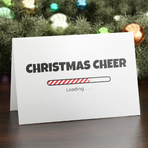 Tarjeta Festiva Saludo de los navidades - Barra de progreso - Carg