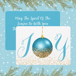 Tarjeta Festiva Saludo de los Navidades de la alegría del ornament