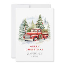 Saludo de los Navidades del país del Camión Rojo R