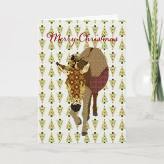 Tarjeta Festiva Saludo de Moses Christmas Tree