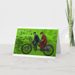 Tarjeta Festiva Saludo de Navidades del tándem