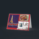 TARJETA FESTIVA SALUDO DE NOEL NOTRE DAME DE JOYEUX<br><div class="desc">postal de París,  del navidad francés del tema que saluda,  de mis ramblings de París con las vistas de París y de los paisajes dibujados mano meticulosa por el judithchengart</div>