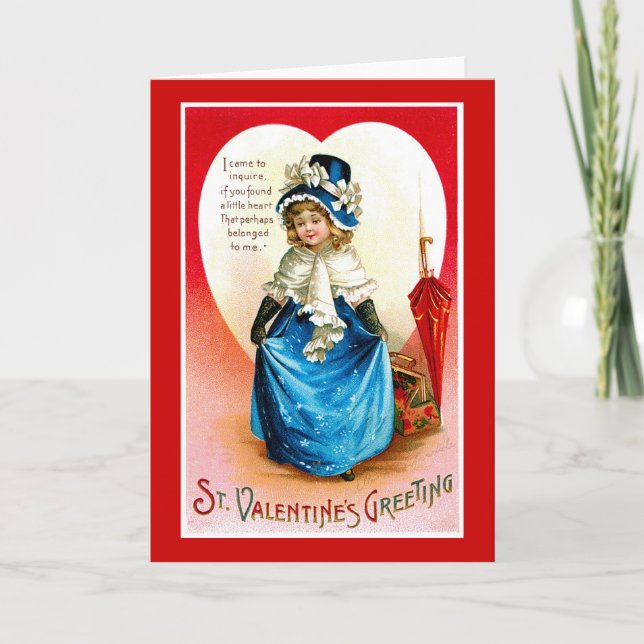Tarjeta Festiva Saludo de San Valentín (Anverso)