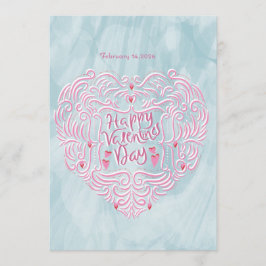 Tarjeta Festiva Saludo de San Valentín 