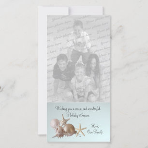 Tarjeta Festiva Saludo del día de fiesta del Seashell