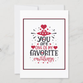 Tarjeta Festiva Saludo del Día de San Valentín Espacio Humano Dive
