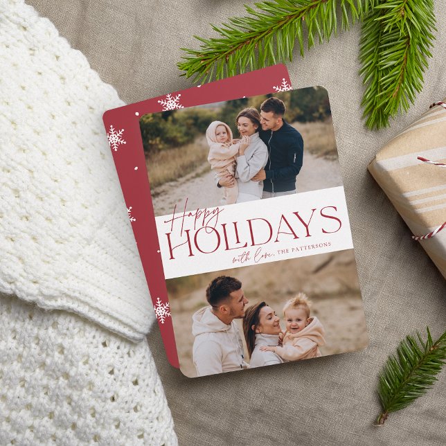 Tarjeta Festiva Saludo festivo | Feliz feriado dos fotos (Subido por el creador)