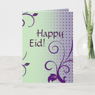 Tarjeta Festiva Saludo islámico de Eid Mubarak