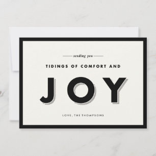 Tarjeta Festiva Saludo navideño moderno