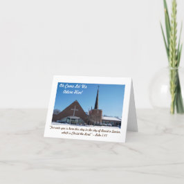 Tarjeta Festiva Saludo Navideño Religioso