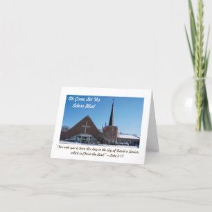 Tarjeta Festiva Saludo Navideño Religioso