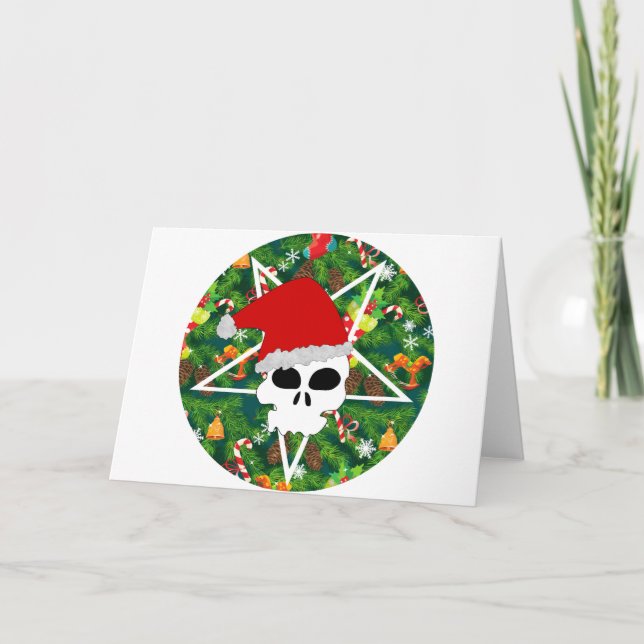 Tarjeta Festiva saludo santa (Anverso)