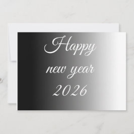 Tarjeta Festiva Saludo tranquilo en año nuevo 