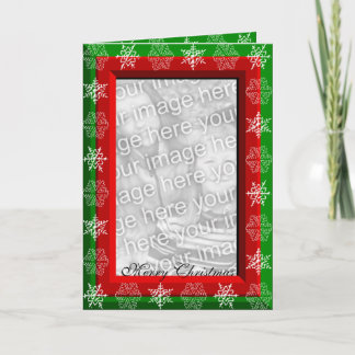 Tarjeta Festiva Saludos 1 de los copos de nieve