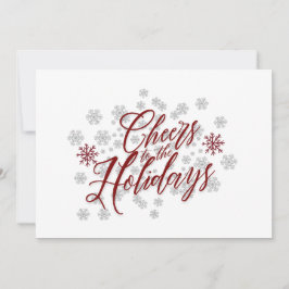 Tarjeta Festiva Saludos a las vacaciones - Elegante carta de Navid