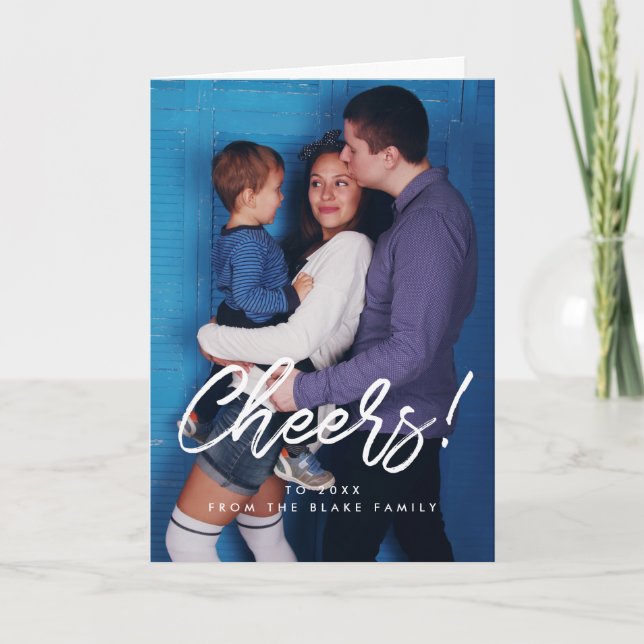 Tarjeta Festiva Saludos al Año Nuevo 2026 (Anverso)