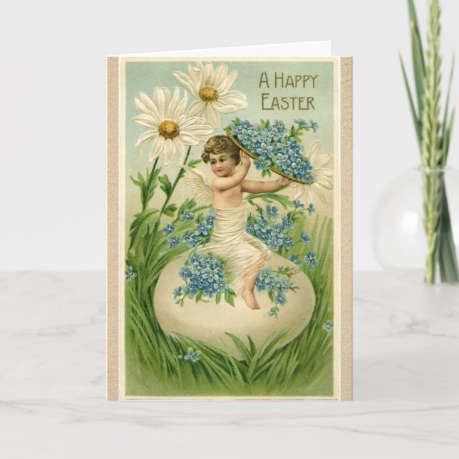 Tarjeta Festiva Saludos antiguos de la Vieja Semana Santa (Anverso)