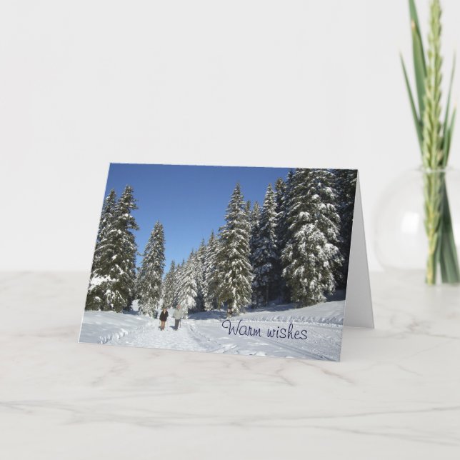 Tarjeta Festiva Saludos cálidos (Anverso)