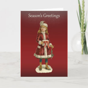 Tarjeta Festiva Saludos Chicas de Navidades de Victoria
