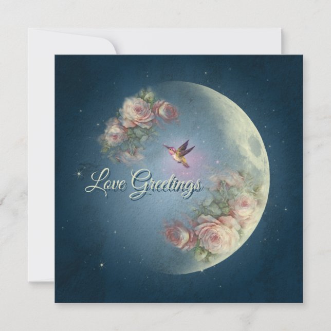 Tarjeta Festiva Saludos de amor (Anverso)