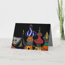 Tarjeta Festiva Saludos de Año Nuevo de Rusia