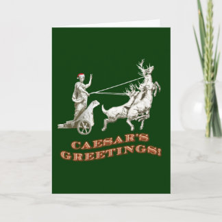 Tarjeta Festiva Saludos de CAESARS