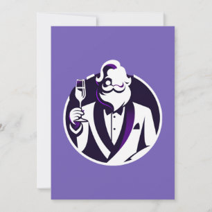Tarjeta Festiva Saludos de Camiseta de Santa - Toast de Vacaciones