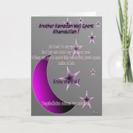 Tarjeta Festiva Saludos de Eid ul Fitr