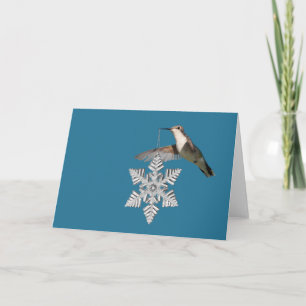 Tarjeta Festiva Saludos de Hummingbird