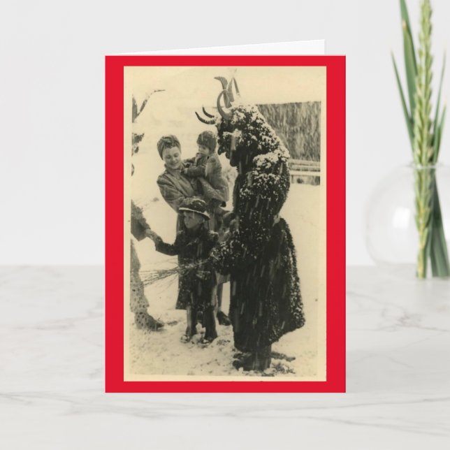 Tarjeta Festiva ¡Saludos de Krampus! (Anverso)