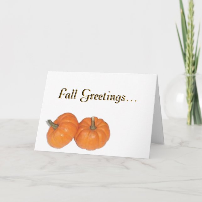 Tarjeta Festiva Saludos de la caída… (Anverso)