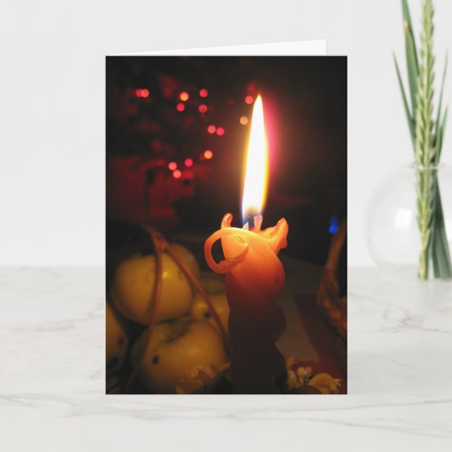 Tarjeta Festiva Saludos de la noche silenciosa (Anverso)