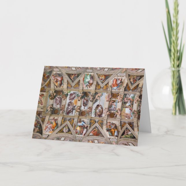 Tarjeta Festiva saludos de la temporada del Vaticano (Anverso)