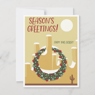 Tarjeta Festiva Saludos de la temporada desde Arizona!