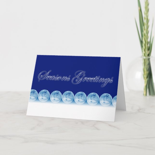 Tarjeta Festiva Saludos de las estaciones (Anverso)