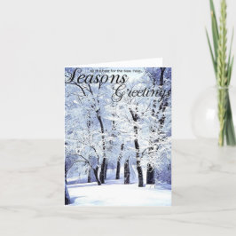 Tarjeta Festiva Saludos de las Temporadas de Invierno