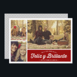 Tarjeta Festiva Saludos de Navidades de amarre y brillante<br><div class="desc">Saludos de Navidades de amarre y brillante</div>