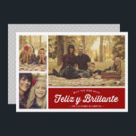 Tarjeta Festiva Saludos de Navidades de amarre y brillante<br><div class="desc">Saludos de Navidades de amarre y brillante</div>