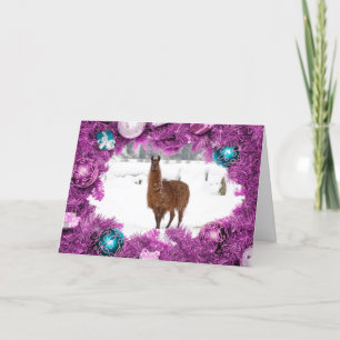 Tarjeta Festiva Saludos de Navidades de vacaciones poliamorosos