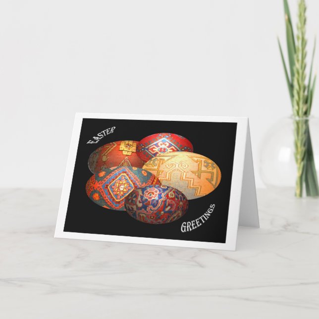 Tarjeta Festiva Saludos de Pascua (Anverso)